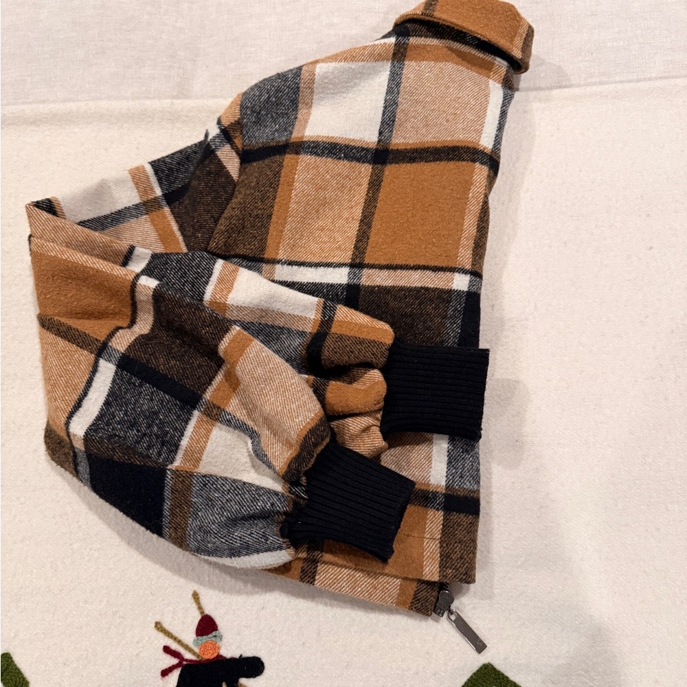 Plaid Cropped Jacket - Picture 3 of 4